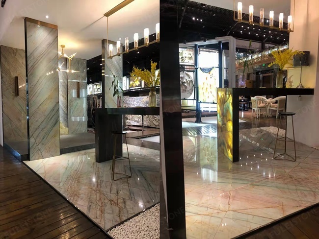 Aurora Borealis quartzite for wall and floor