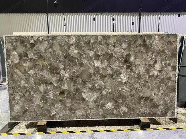 Smoky Quartz Slab-light