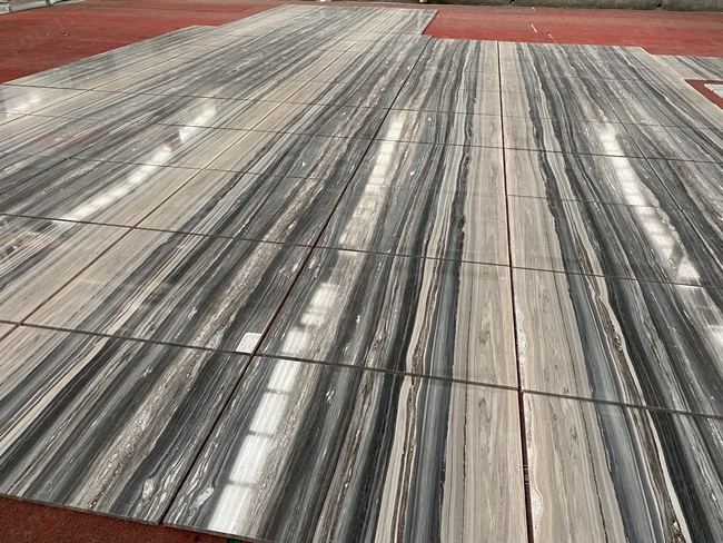 The Dry Lay of Palissandro Blue Marble