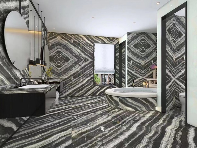 Agatha Black Granite for bathroom