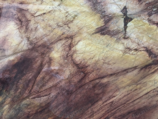 Jacaranda quartzite close up
