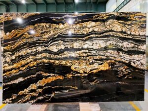Nero Volcano Granite big slabs