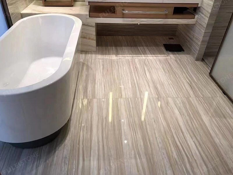 bathroom decoration with stellar white marble