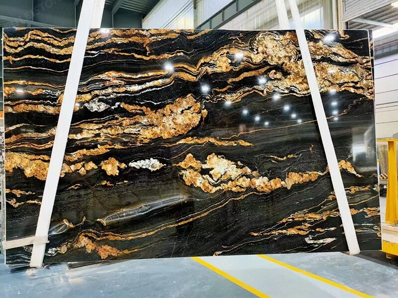 black fusion granite slab (9)