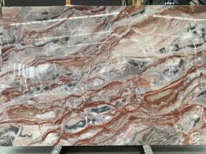 Arabescato Orobico Rosso Marble Slabs for Wholesale