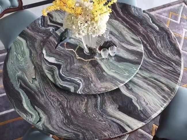 Verde Luana Marble Table Tops
