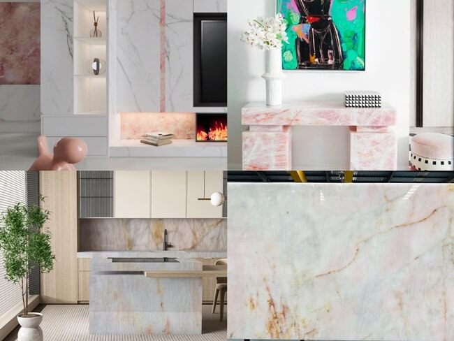 Cristallo Rosa Quartzite Countertops