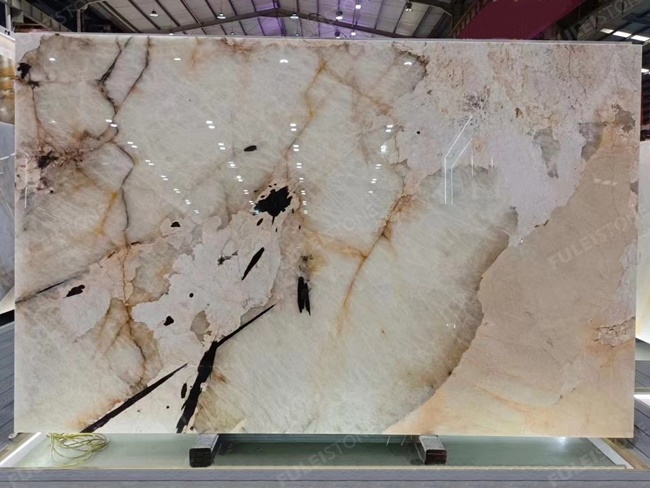 Pink Patagonia Quartzite Big Slabs with big grain