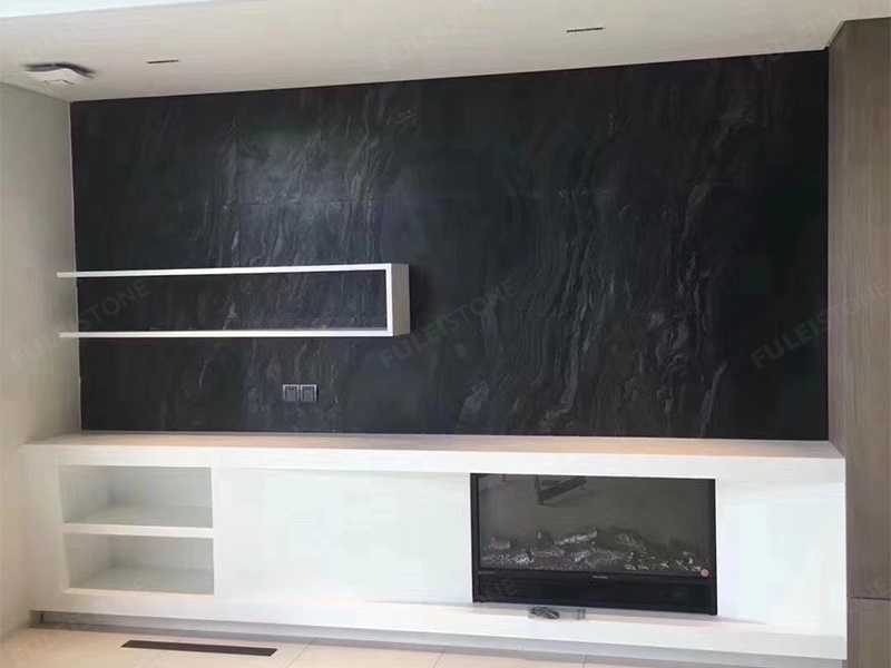 black fantasy quartzite wall decoration (1)