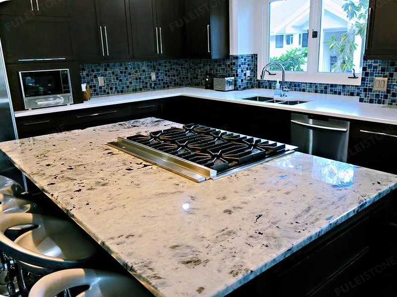 labradorite white granite kitchen countertops