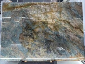 Blue Intuition Quartzite Slabs with exotic types