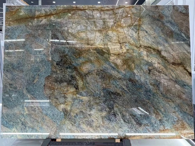 Blue Intuition Quartzite Slabs with exotic types