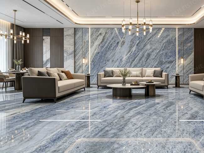 Calcite Azul Marble for Living Room (2)